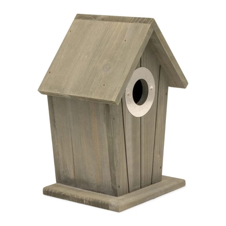 5051054301839 1 CJ Wildlife Grey Cabin Wooden Bird Box.jpg
